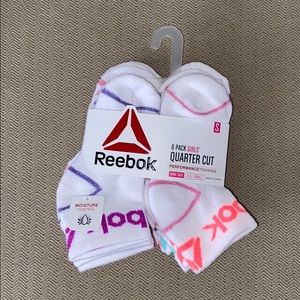 Girls Reebok 1/4 Cut Performance Training Socks
